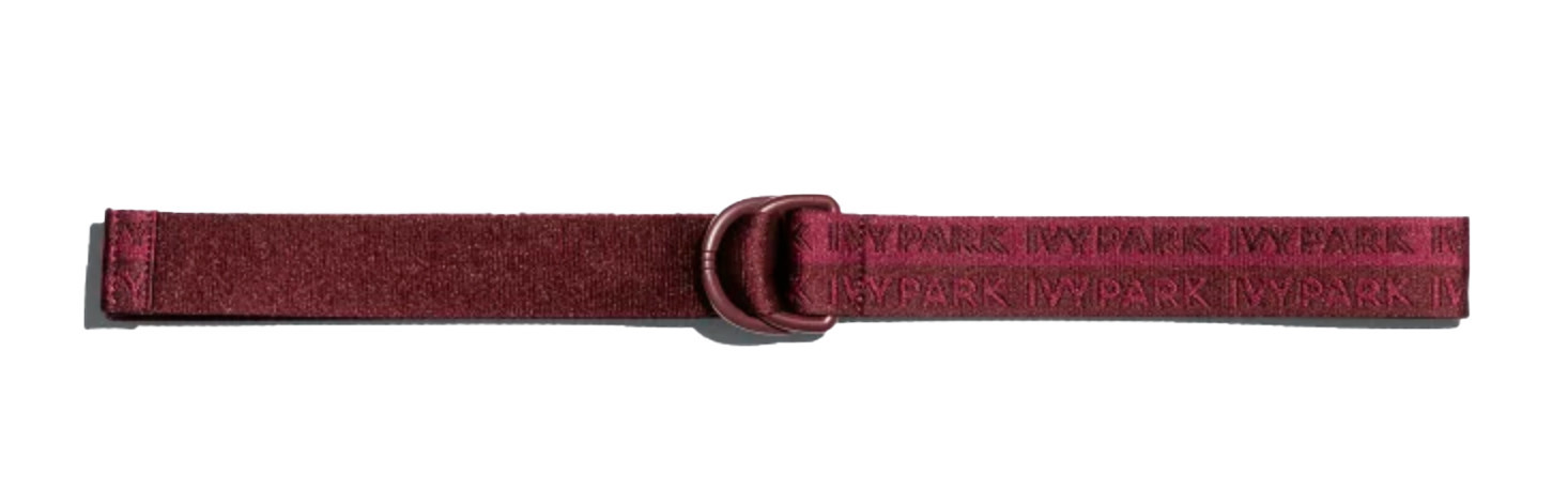 Adidas Ivy Park Logo Belt in Maroon/Amazon Red | StockX