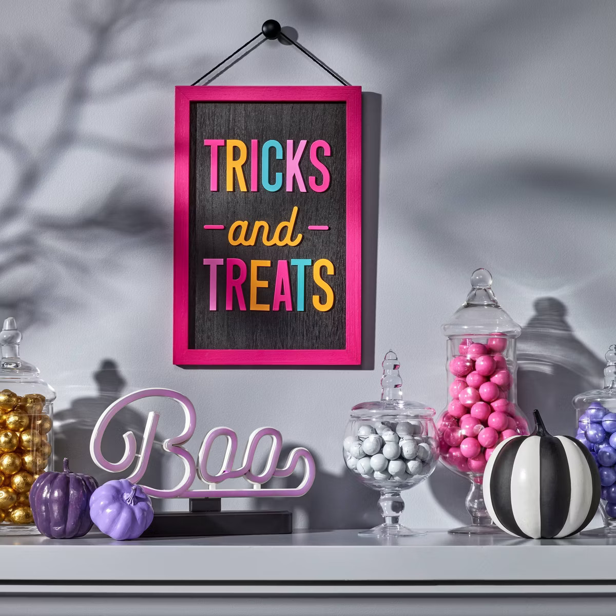 Light Up "BOO" Night of the Vivid Dead Neon Sign Halloween Scene Prop - Hyde & EEK! Boutique™ | Target
