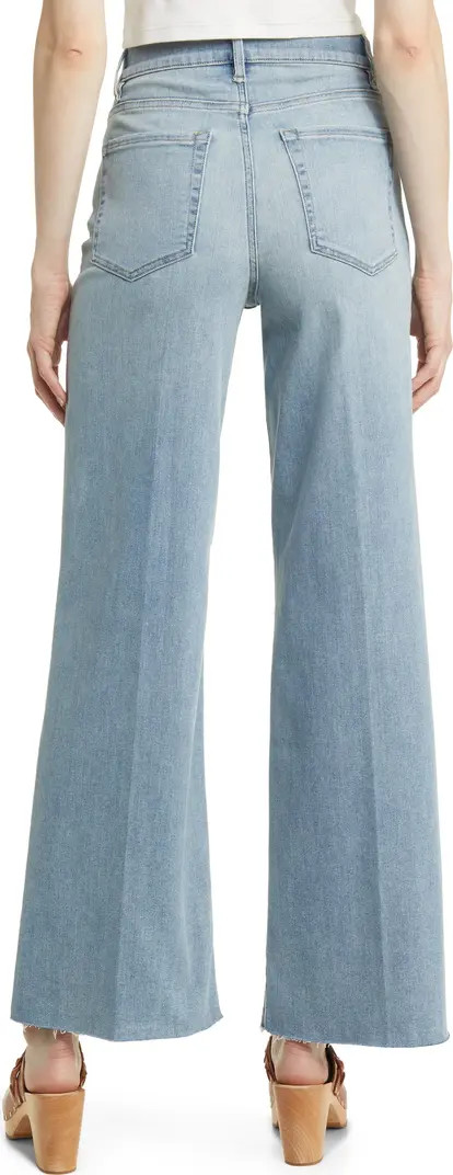 Le Slim Raw Hem High Waist Palazzo Jeans | Nordstrom