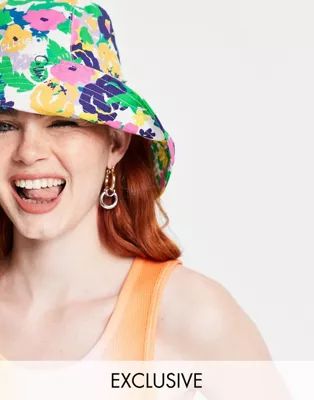 COLLUSION bucket hat in nana floral print | ASOS (Global)