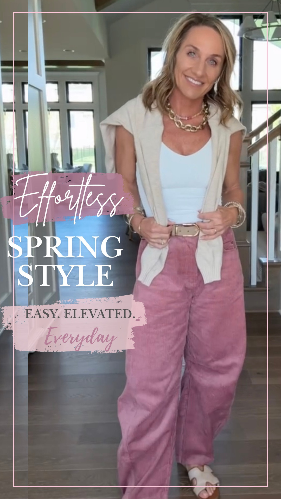 Okay these pink corduroy pants are giving spring but make it effortless 🌸✨

Lightweight, soft, and the perfect pop of color when you’re tired of denim—but still want to look put together without overthinking it. I’ve been styling them with simple basics and wearing them on repeat 🙌🏼