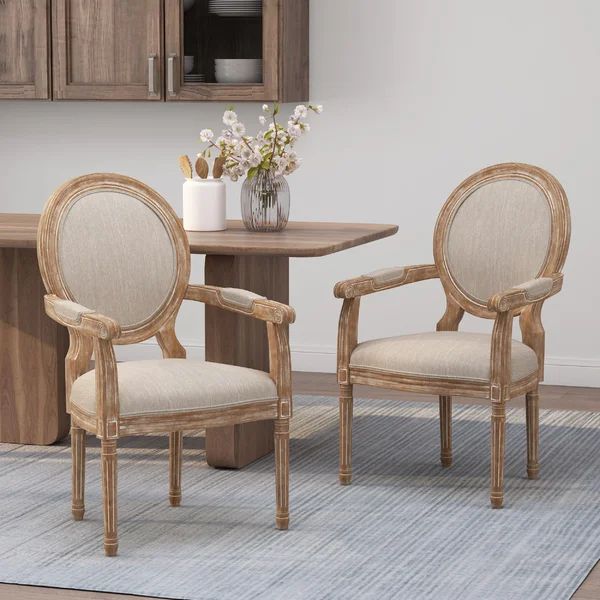 Bridger Wood And Fabric Dining Chair (Set Of 2) | Wayfair North America