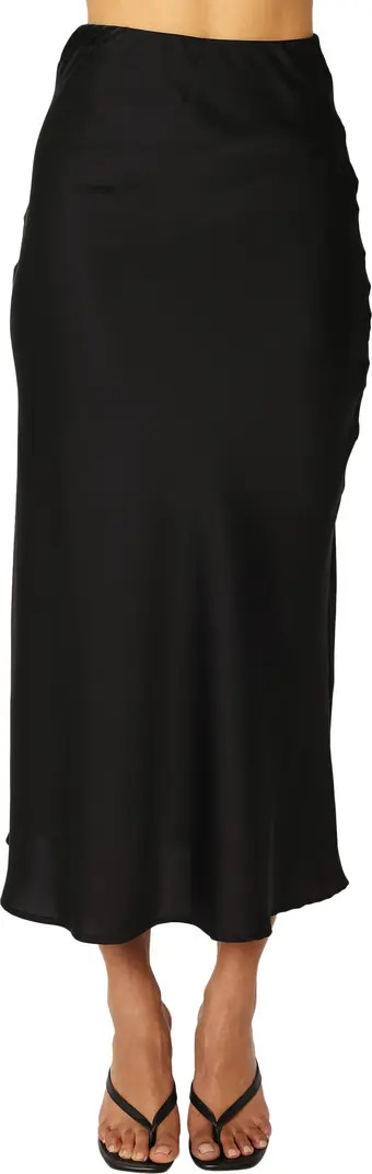 Nellie Satin Midi Skirt | Nordstrom