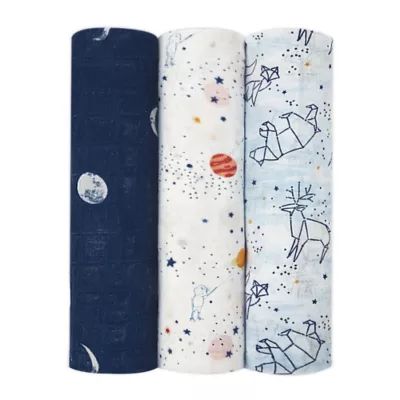 aden + anais® 3-Pack Silky Soft Swaddle Blankets | buybuy BABY | buybuy BABY