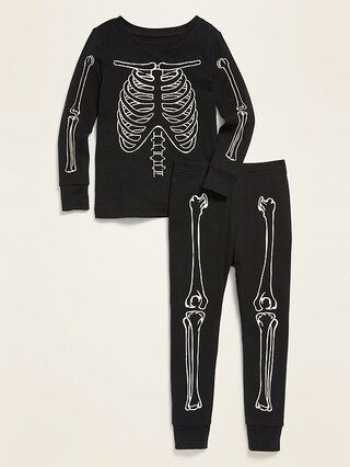 Glow-in-the-Dark Halloween Skeleton Pajama Set for Toddler & Baby | Old Navy (CA)