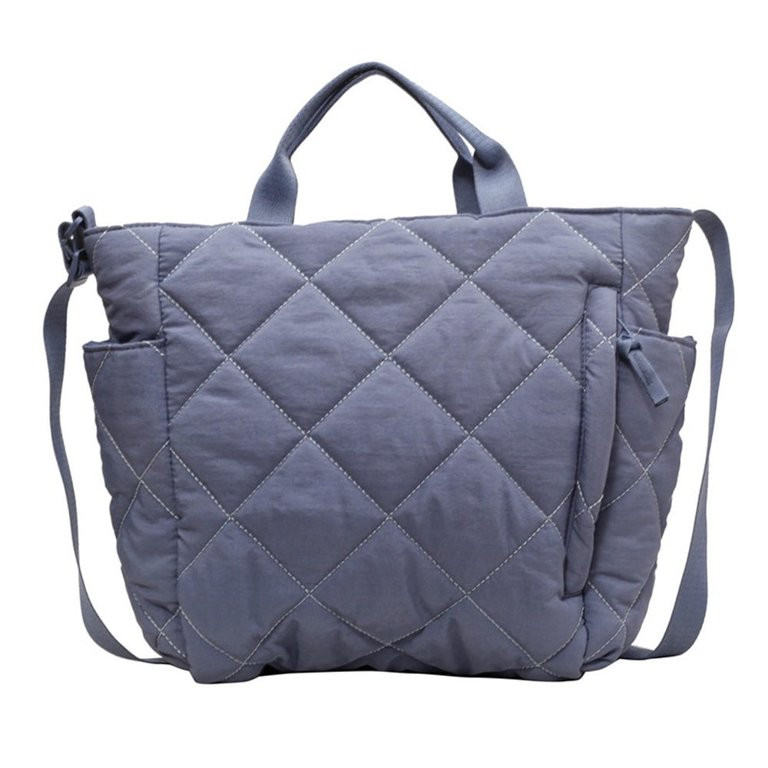 Puffer Tote Bag Women Quilted Crossbody Handbag Lattice Padded Hobo Puffy Purse Casual Satchel Ba... | Walmart (US)