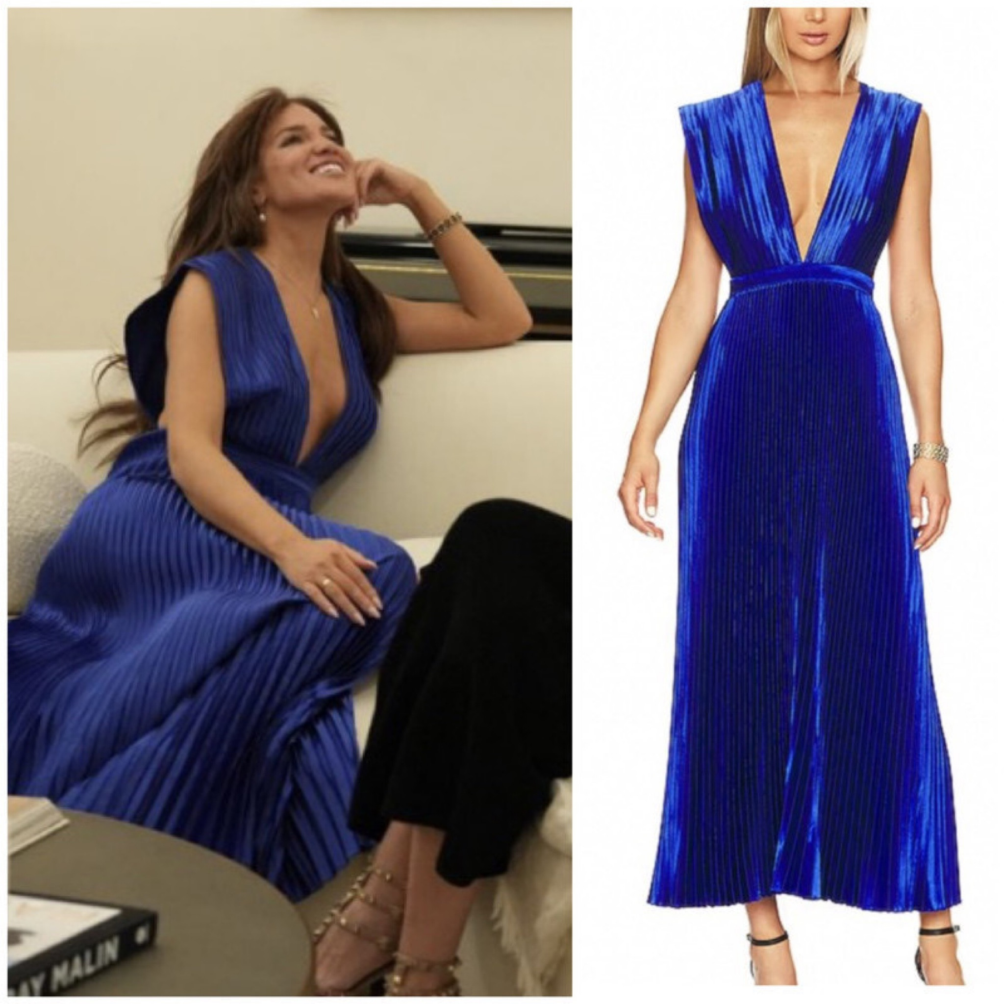 BCBG Pleated Gown Brynne