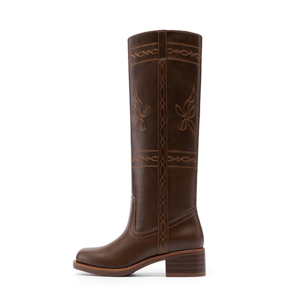 Women\u2019s Square Toe Knee-High Western Boots | Dream Pairs