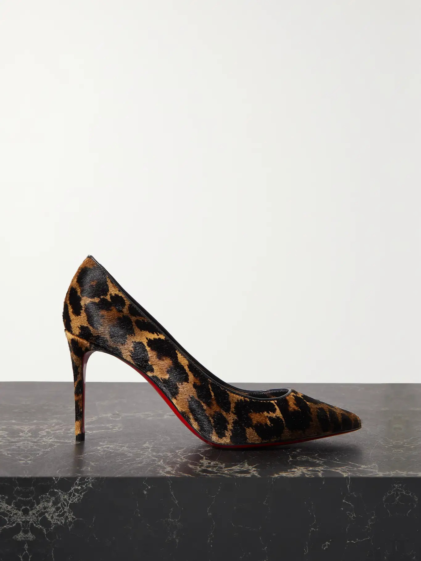 Kate 85 leopard-print pony hair pumps | NET-A-PORTER (US)
