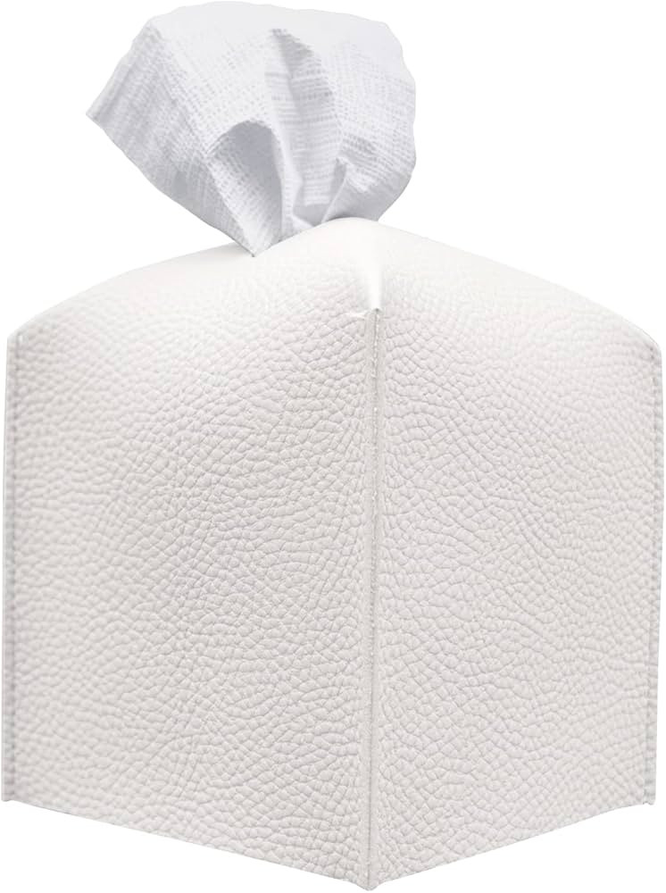 Carrotez Tissue Box Cover, [Refined] Modern PU Leather Square Tissue Box Holder - Decorative Hold... | Amazon (US)