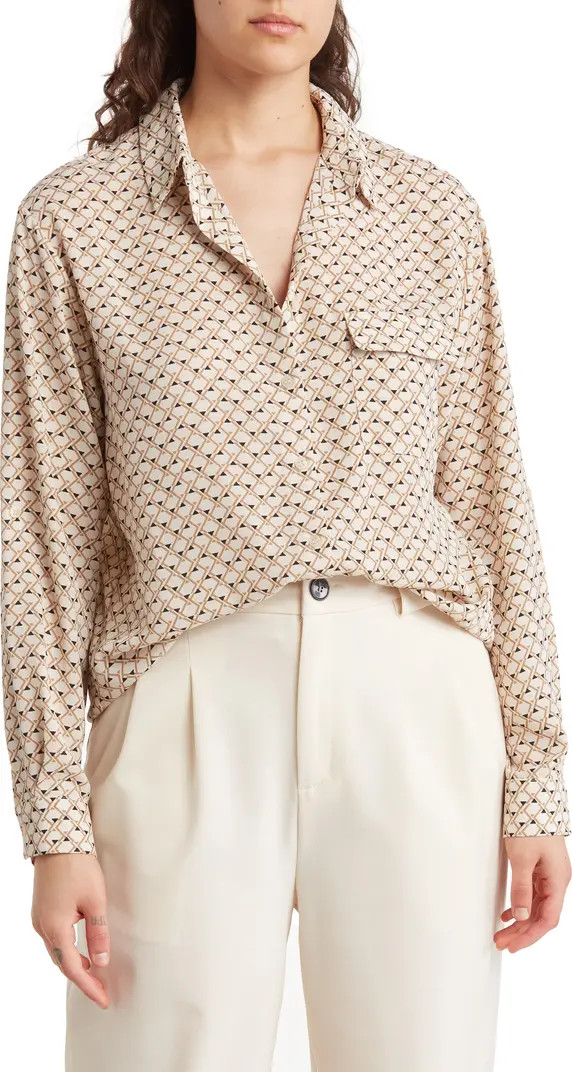 Utility Button-Up Blouse | Nordstrom Rack