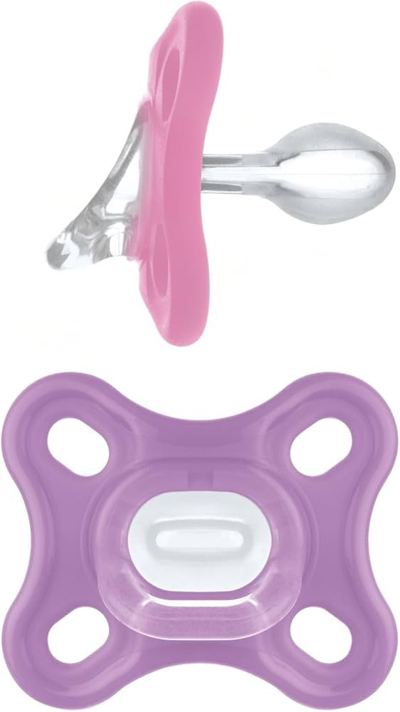 MAM Comfort Baby Pacifiers, Lightweight One-Piece Full Silicone Binky for Newborns 0-3 Months, BP... | Amazon (US)