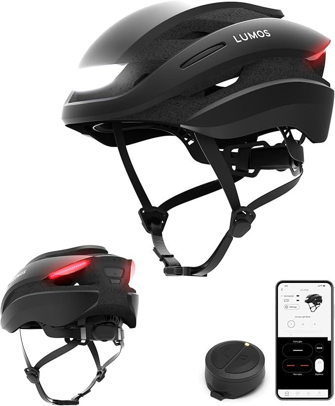 Lumos Ultra Smart Bike Helmet | Customizable Front and Back LED Lights with Turn Signals | Road B... | Amazon (US)
