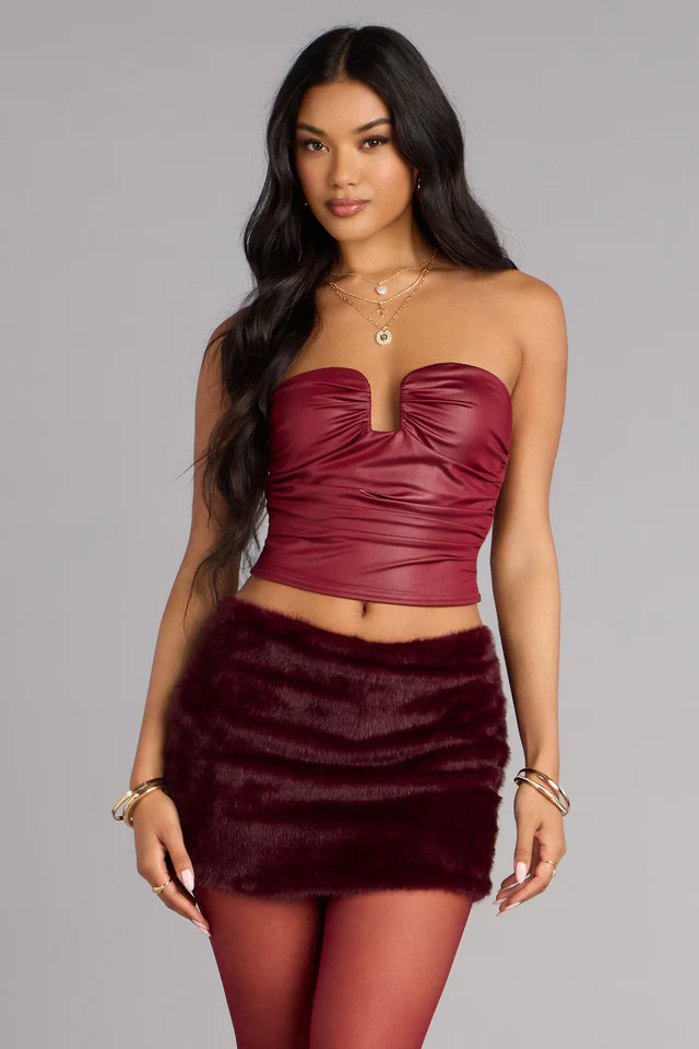 Flirty Faux Fur Mini Skort | Windsor Stores