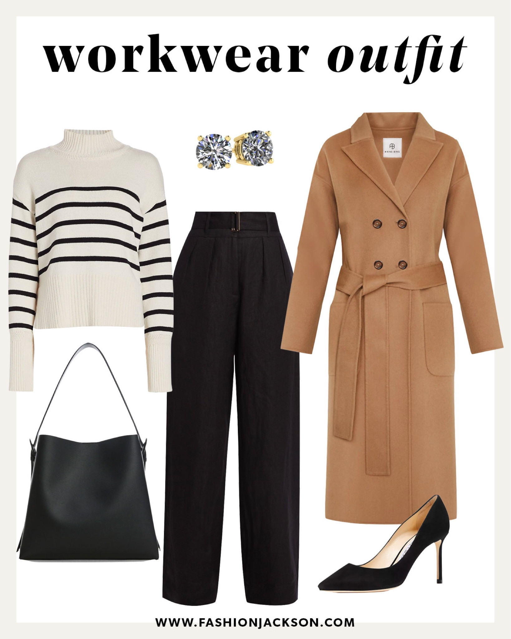 Workwear outfit idea #workoutfit #winteroutfit #camelcoat #winterfashion #stripedsweater #businesscasual #fashionjackson

#LTKstyletip #LTKworkwear