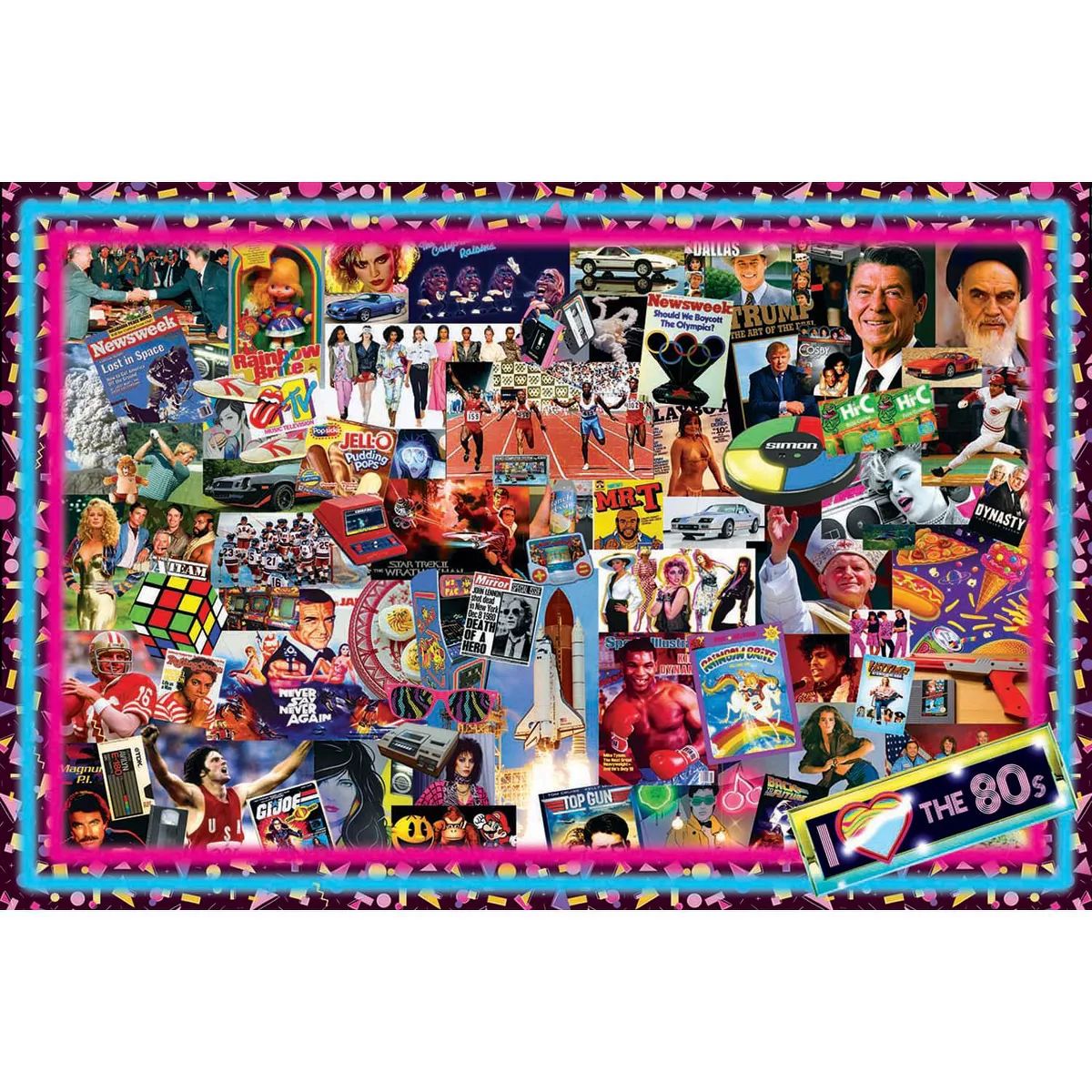 Toynk The Crazy 80's! Retro Puzzle For Adults And Kids | 1000 Piece Jigsaw Puzzle | Target