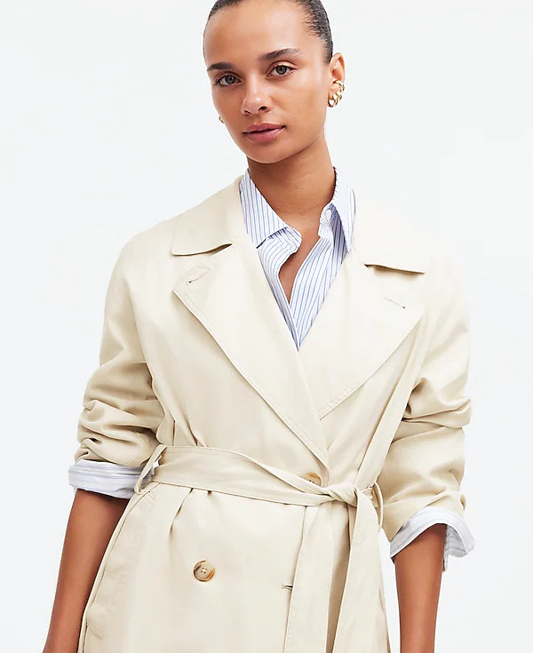 Belted Trench Coat in Drapey Twill | Madewell