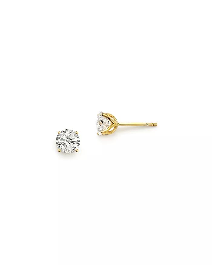 Bloomingdale's Diamond Round Tulip Stud Earrings in 14K Yellow Gold, 0.25-1.0 ct. t.w. - 100% Exc... | Bloomingdale's (US)