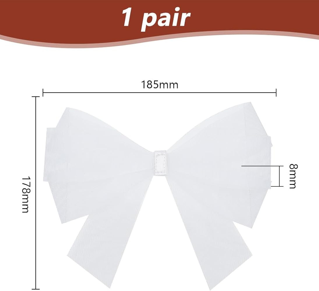Bow Shoe Clips - Wedding Buckles, Bridal Removable Bowknot Decorations for Women's Heels, Flats, ... | Amazon (US)