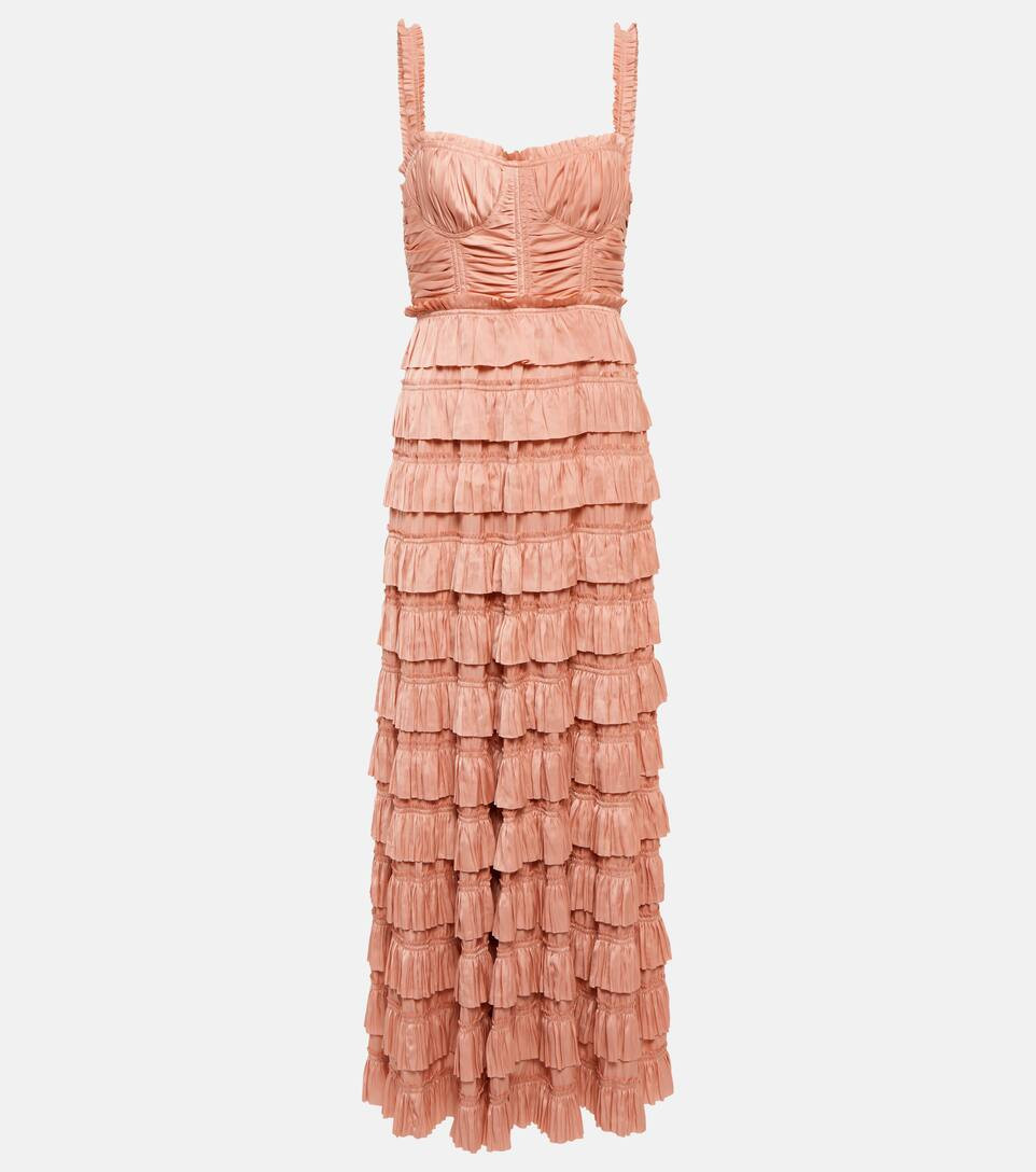 Camille plissé satin maxi dress | Mytheresa (US/CA)