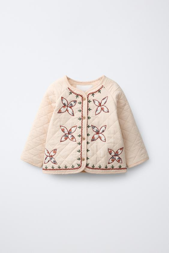 EMBROIDERED PUFFER JACKET | Zara US