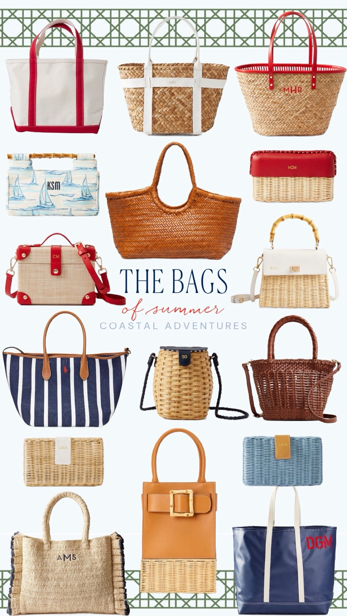 Favorite bags of summer 

#LTKItBag #LTKOver40 #LTKFindsUnder100