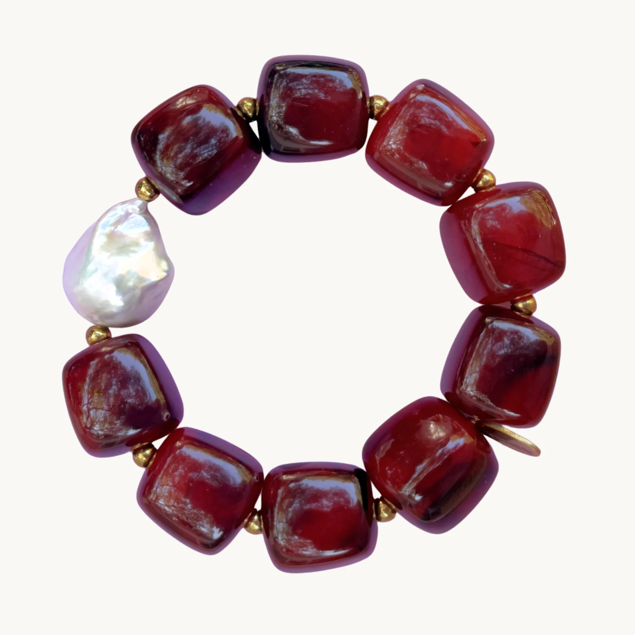 Cherry Bubble Elastic | Fraypearls