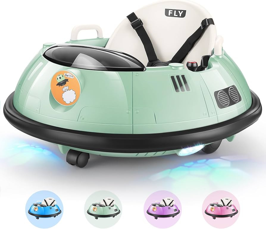 Hikole Baby Bumper Car with Remote Control, 12V Battery Powered Ride on Bumper Car for Toddler wi... | Amazon (US)