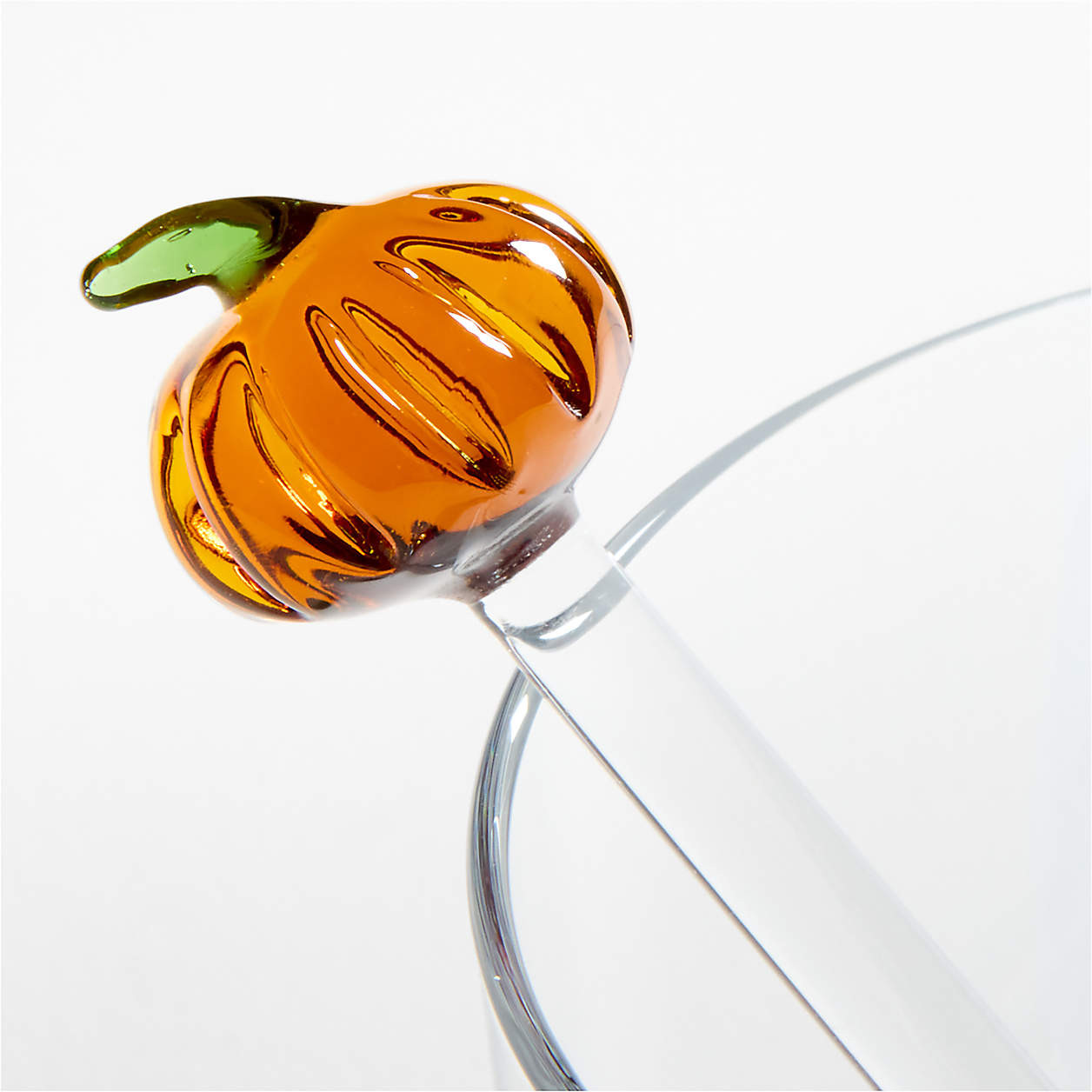 Glass Pumpkin Cocktail Picks, Set of 6 + Reviews | Crate & Barrel | Crate & Barrel