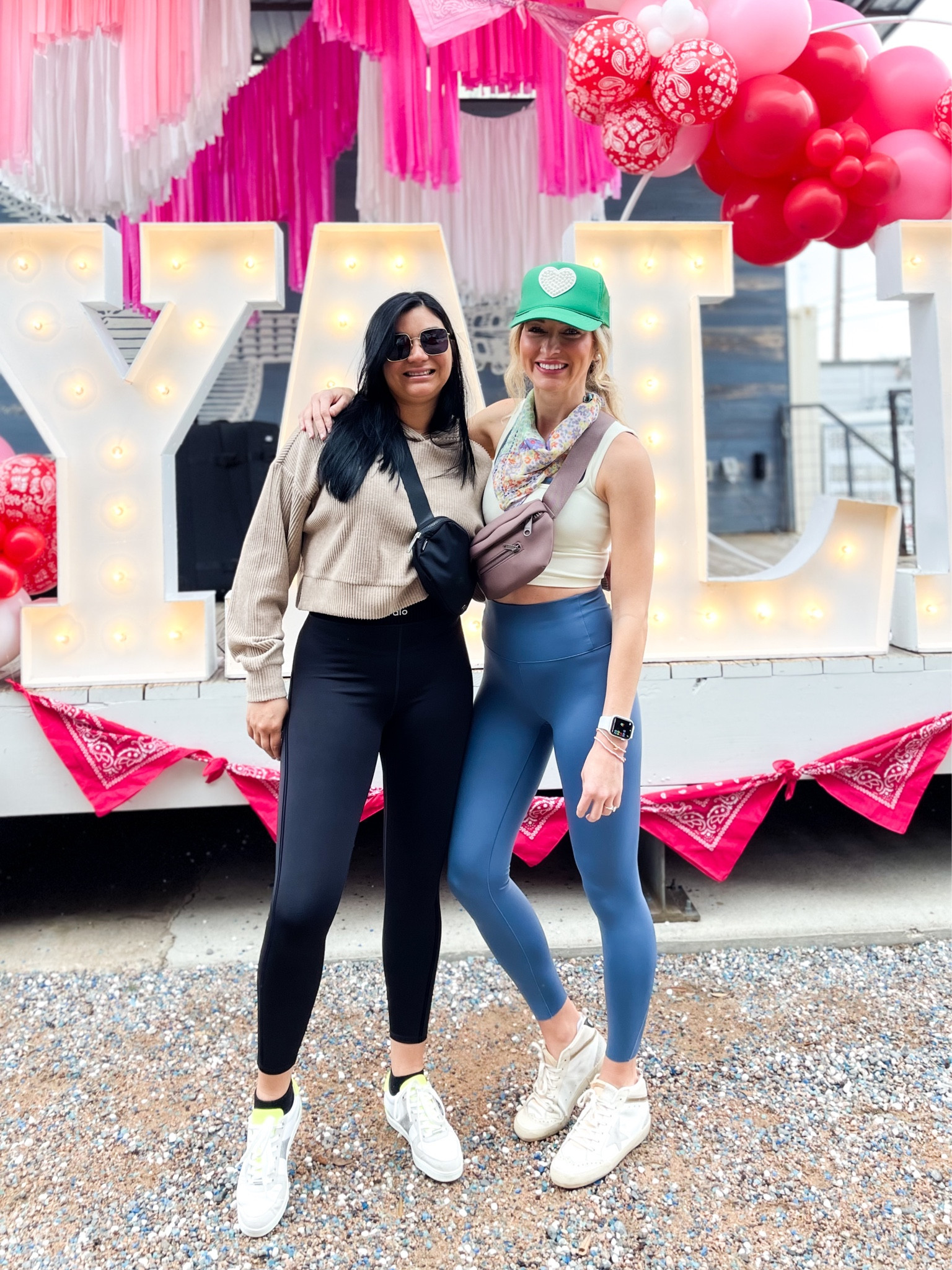 Alo yoga outfit on the left - vuori on the right! Sale Alert ! Fitness 

Vuori leggings and sport bra on sale. Golden goose mid star 
Leggings - XS bra - XS 

#LTKfindsunder100 #LTKfitness #LTKshoecrush