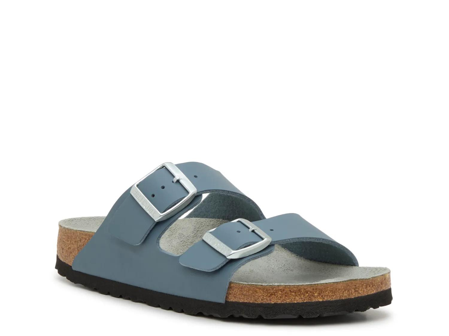 Birkenstock Arizona Slide Sandal | Women's | Blue | Size EU 39 / US Womens 8-8.5 / Mens 6-6.5 | Sandals | Footbed | DSW
