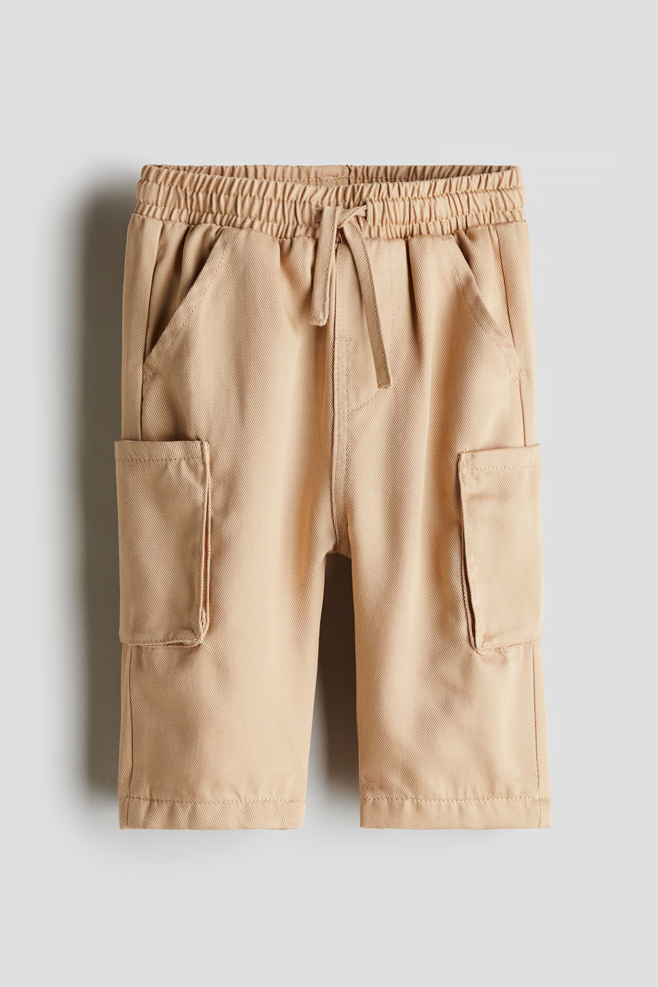 Jersey-Lined Twill Joggers | H&M (US + CA)