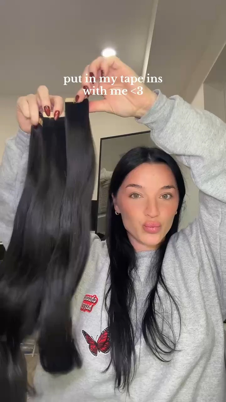 Tape in hair extensions from goo goo hair! Affordable and good quality. I used three packs of hair this time  

#LTKFindsUnder100 #LTKStyleTip