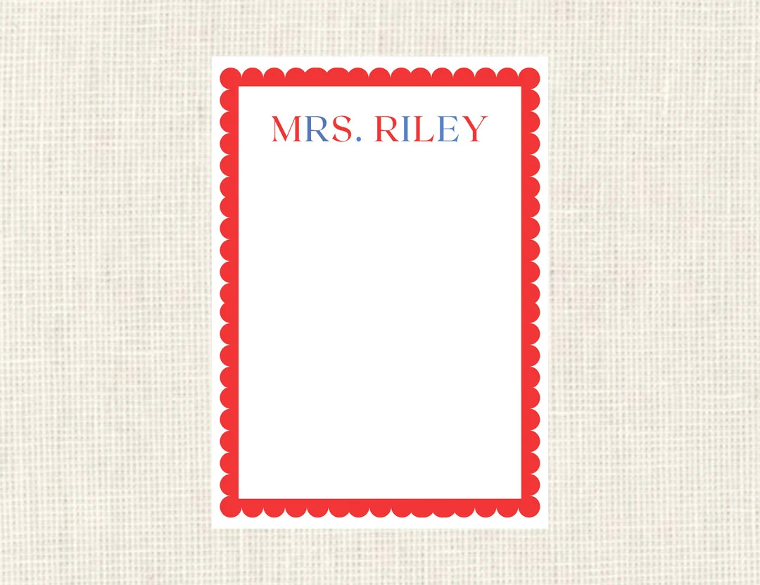 Personalized Teacher Notepad /// Teacher Appreciation/ School, Apple, To do List, Grocery list, | Etsy (US)