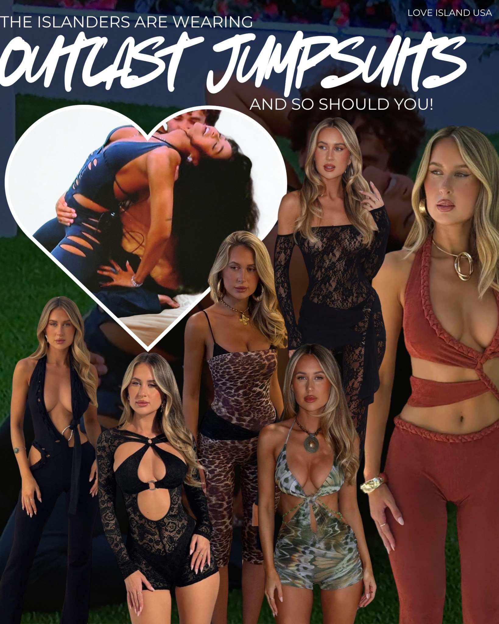 Jumpsuits and playsuits are everywhere — and the Islanders are on board 👏

Did you catch Cierra absolutely slaying the Villa vs Casa challenge last night in that cutout Outcast jumpsuit? She proved one-piece magic works for real drama moments—and I had to find my own staple versions.

✨ Why I’m obsessed with jumpsuits right now:
	•	No outfit stress—just one piece, total outfit, done 🙌
	•	Elevated yet effortless—such a fab switch-up from dresses
	•	Outcast Clothing is crushing it with sexy cutouts, luxe fabrics, and killer prints

I’ve handpicked some of my favorite Outcast jumpsuits and playsuits, all tagged in this post. Whether you’re heading out for cocktails, dinner with the girls, or just channeling villa vibes at home, these are fire 💥

📲 Tap to shop—my top picks are linked right here 💋

#OutcastClothing #LoveIslandUSA #CierraLoveIsland #VillaVsCasa #JumpsuitTrend #PlaysuitSeason #OnePieceOutfit #LTKStyle #VillaStyle #LoveIslandFashion #SummerLooks #StatementJumpsuit #EasyOutfit #LTKFinds #CutoutPlaysuit #MeshJumpsuit #TrendAlert #BombshellStyle #LTKShop

#LTKParties #LTKFindsUnder100 #LTKStyleTip