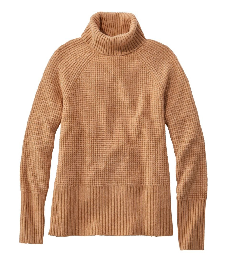 Women's SuperSoft Waffle Sweater, Turtleneck | L.L. Bean