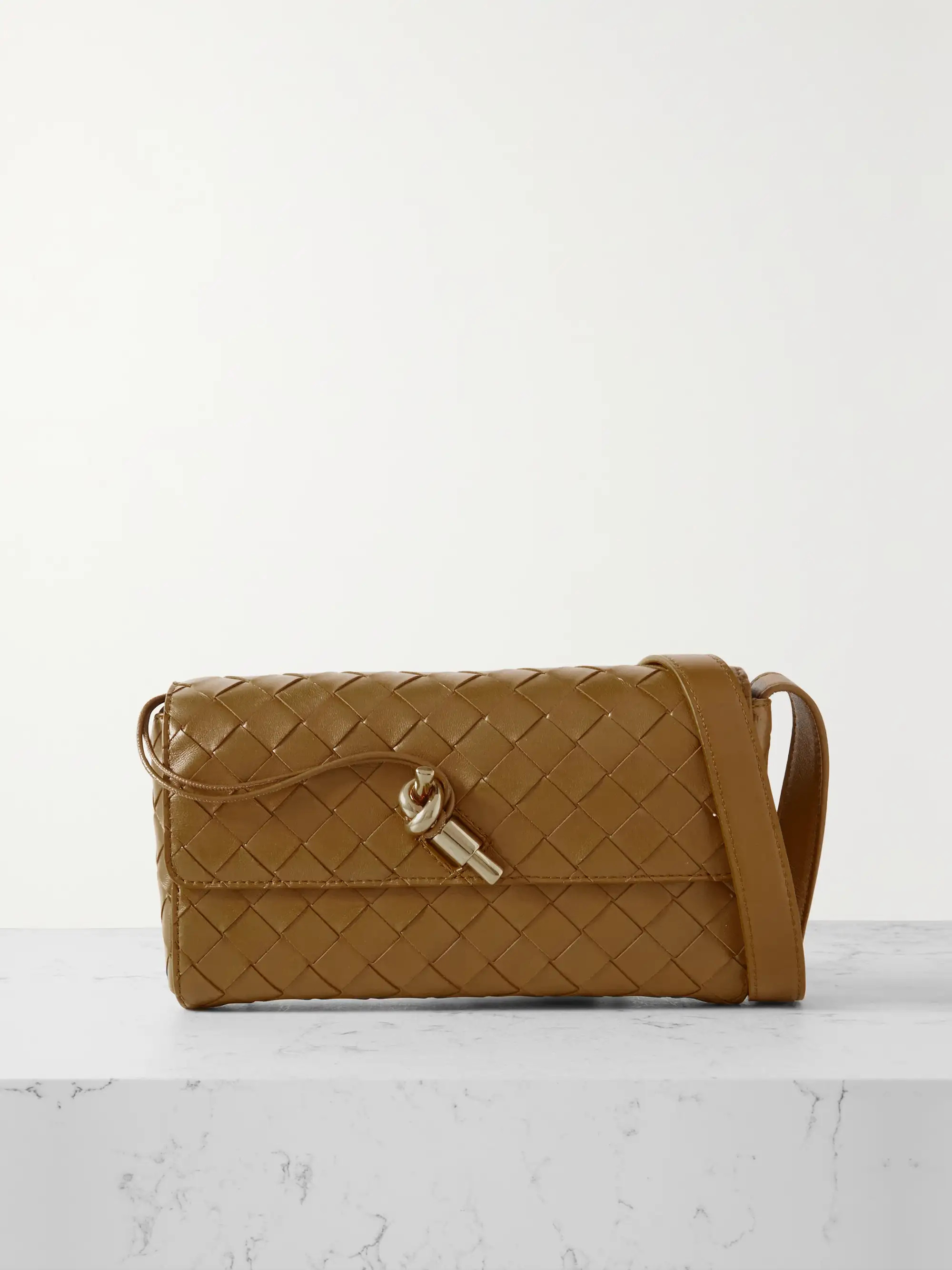 Andiamo mini intrecciato leather shoulder bag | NET-A-PORTER (US)