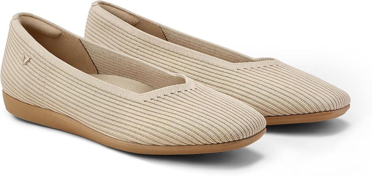 VIVAIA Margot Walker Women's Flats Lightweight Square Toe V Cut Ballet Flats Comfortable Casual W... | Amazon (US)