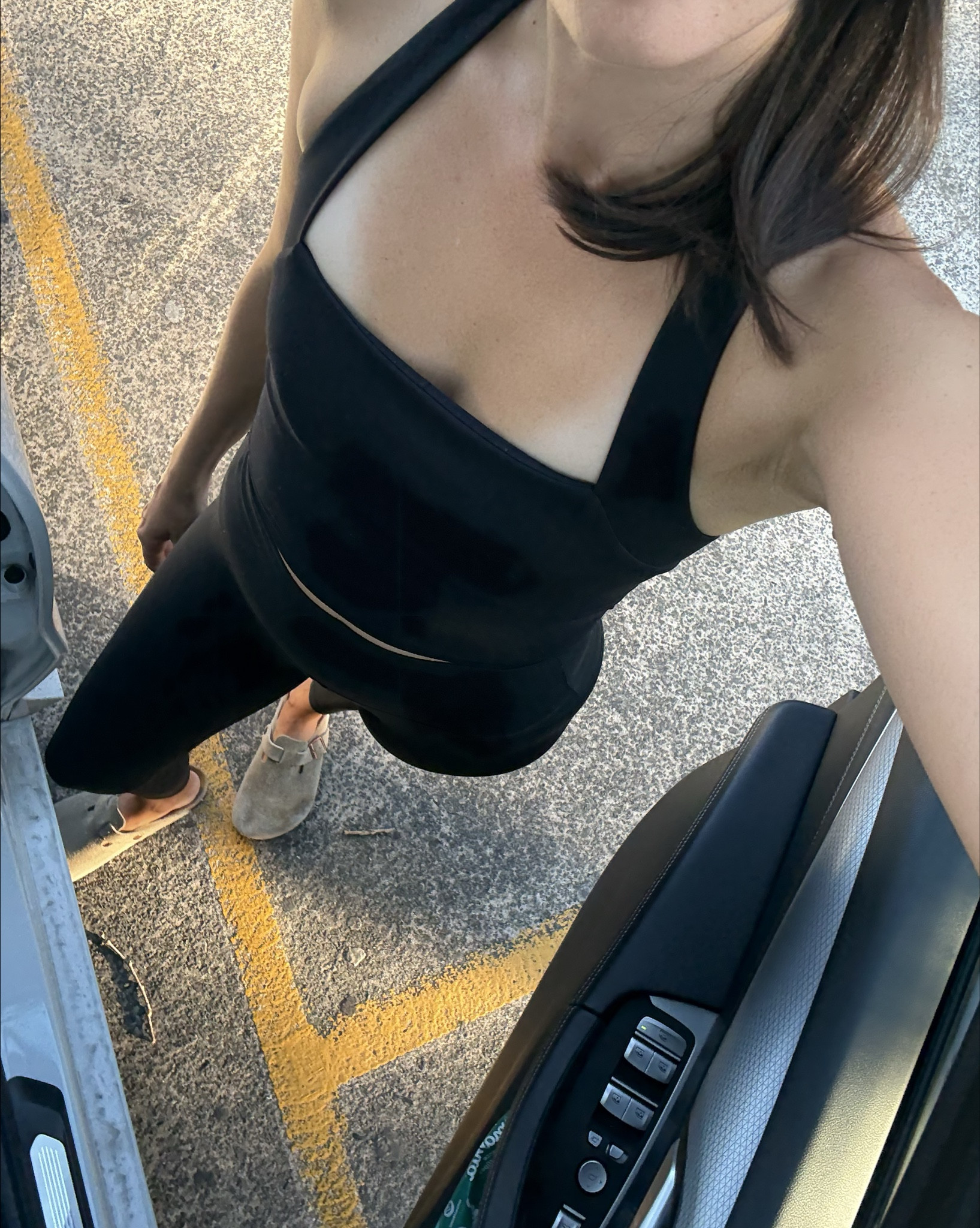 What I wore to Pilates today - kissed earth top and my go-to Lululemon align leggings. I wear a size 4 in the Lululemon and size 8 in kissed earth. Shoes are my go-to Birkenstock Bostons x 

#LTKstyletip #LTKaustralia