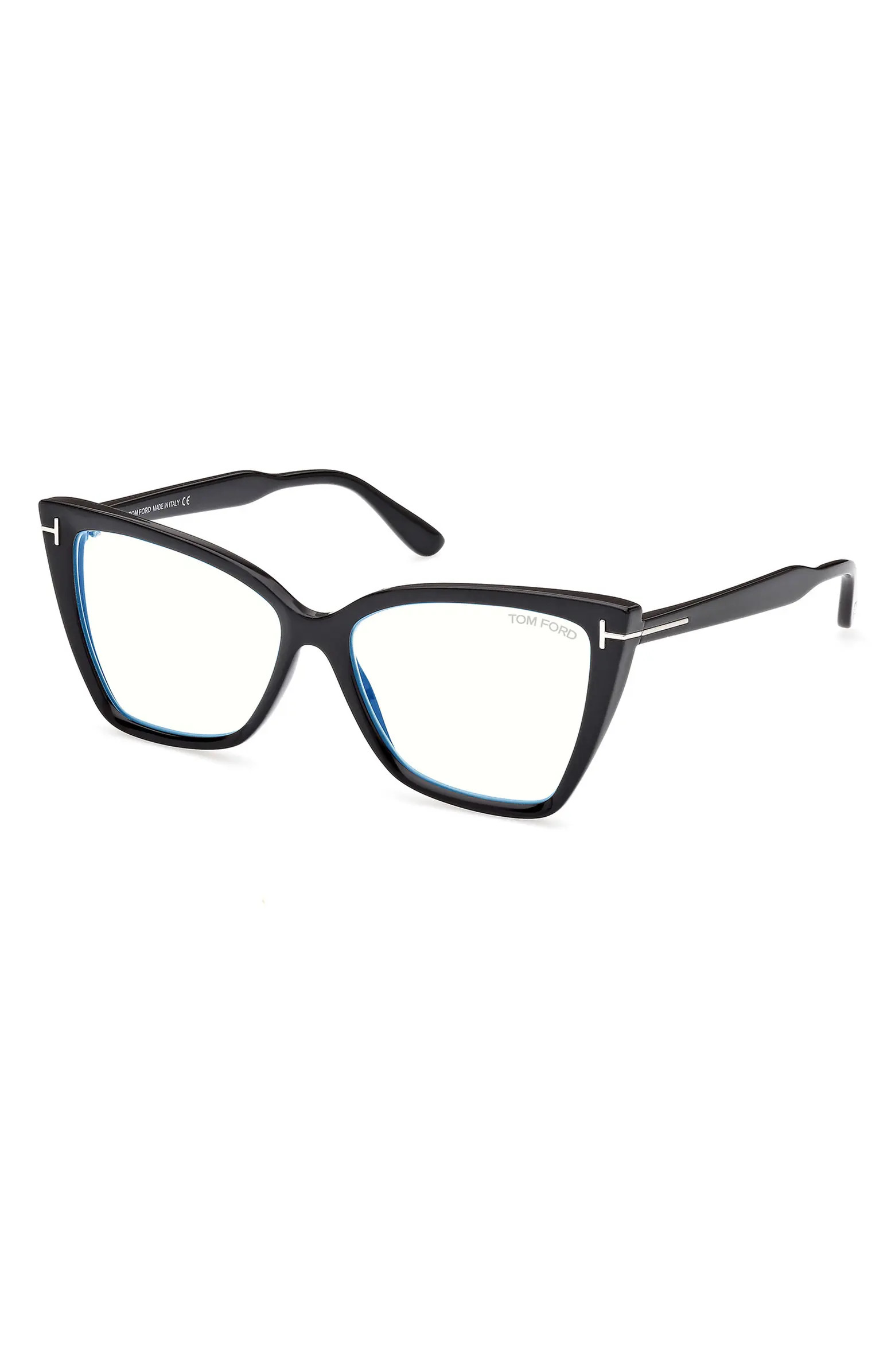 55mm Cat Eye Blue Light Blocking Glasses | Nordstrom