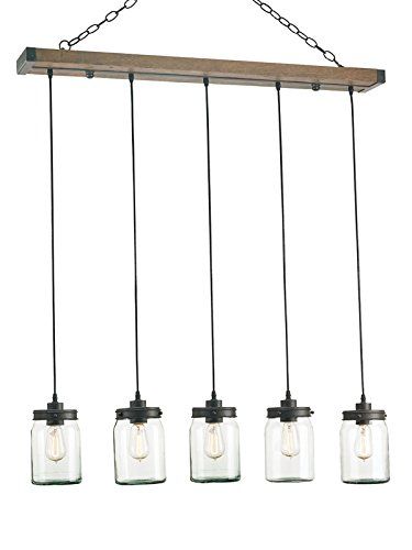 Currey and Company 9578 Firefly - Five Light Chandelier, Old Iron/Natural Finish | Amazon (US)