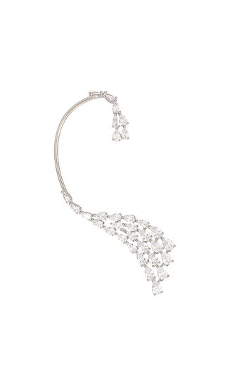 Happy Tears Ear Cuff in Silver | Revolve Clothing (Global)