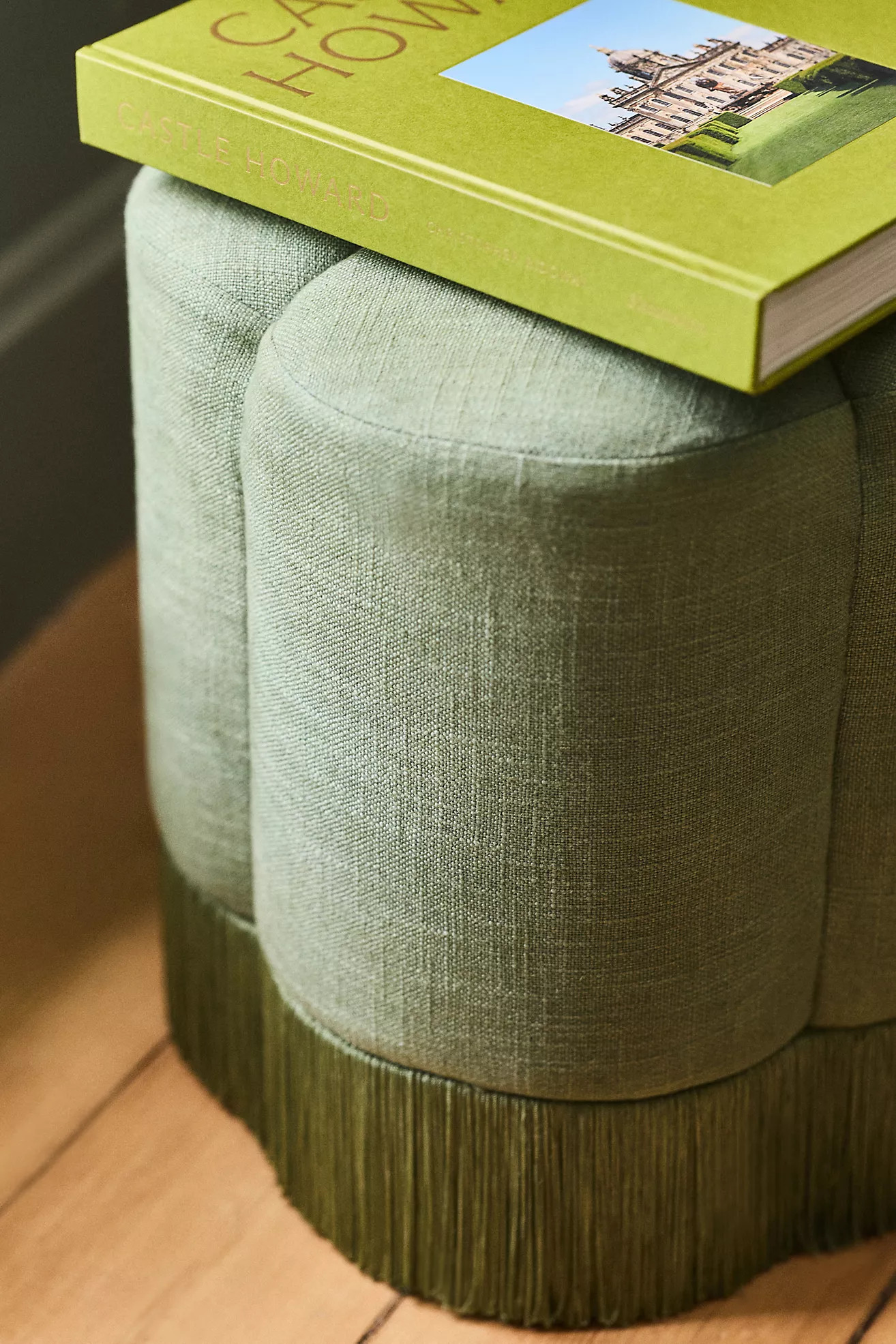 Sinclair Fringe Clover Ottoman | Anthropologie (US)