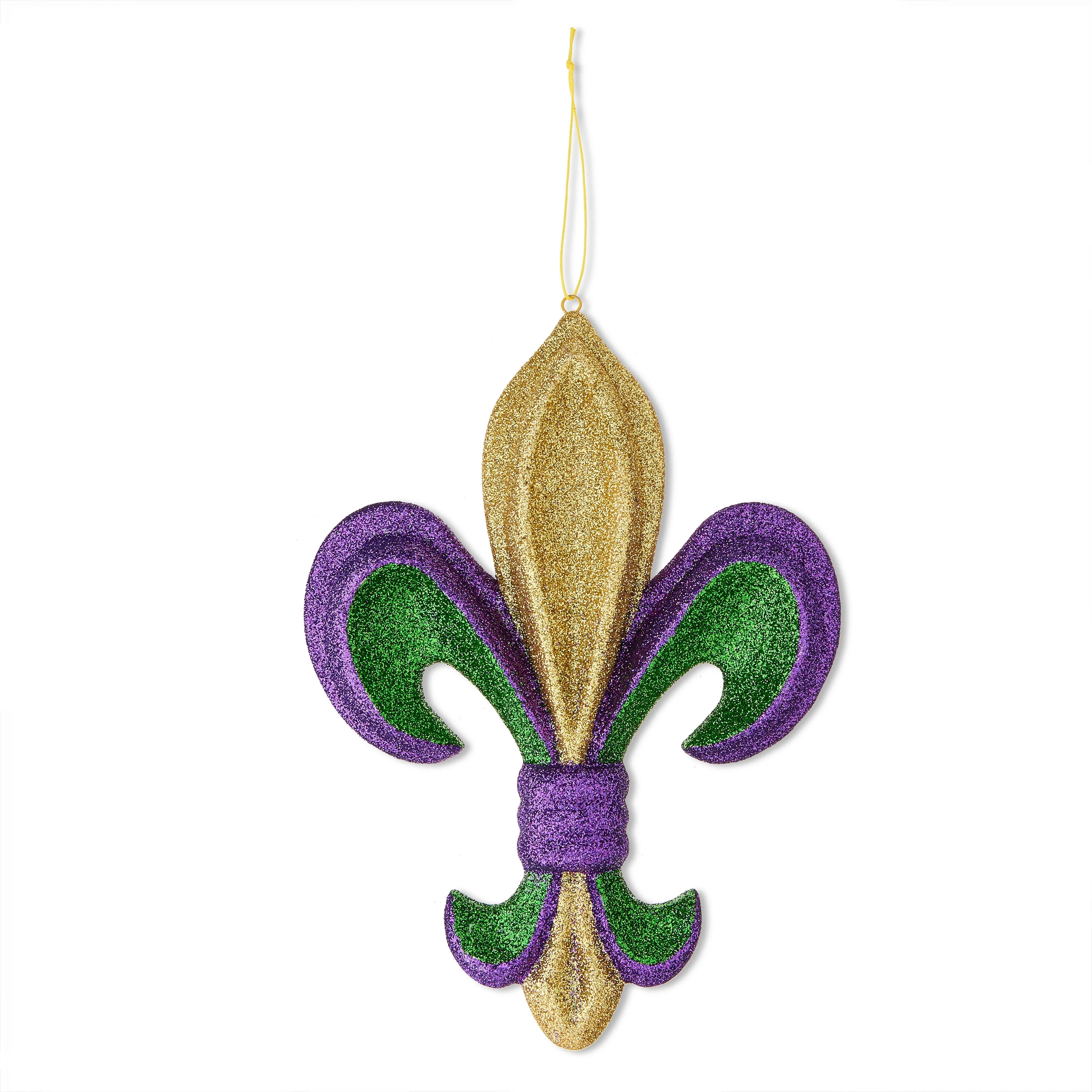 Glitter Fleur-de-lis Ornament, Multicolor, 9", Mardi Gras by Way To Celebrate | Walmart (US)
