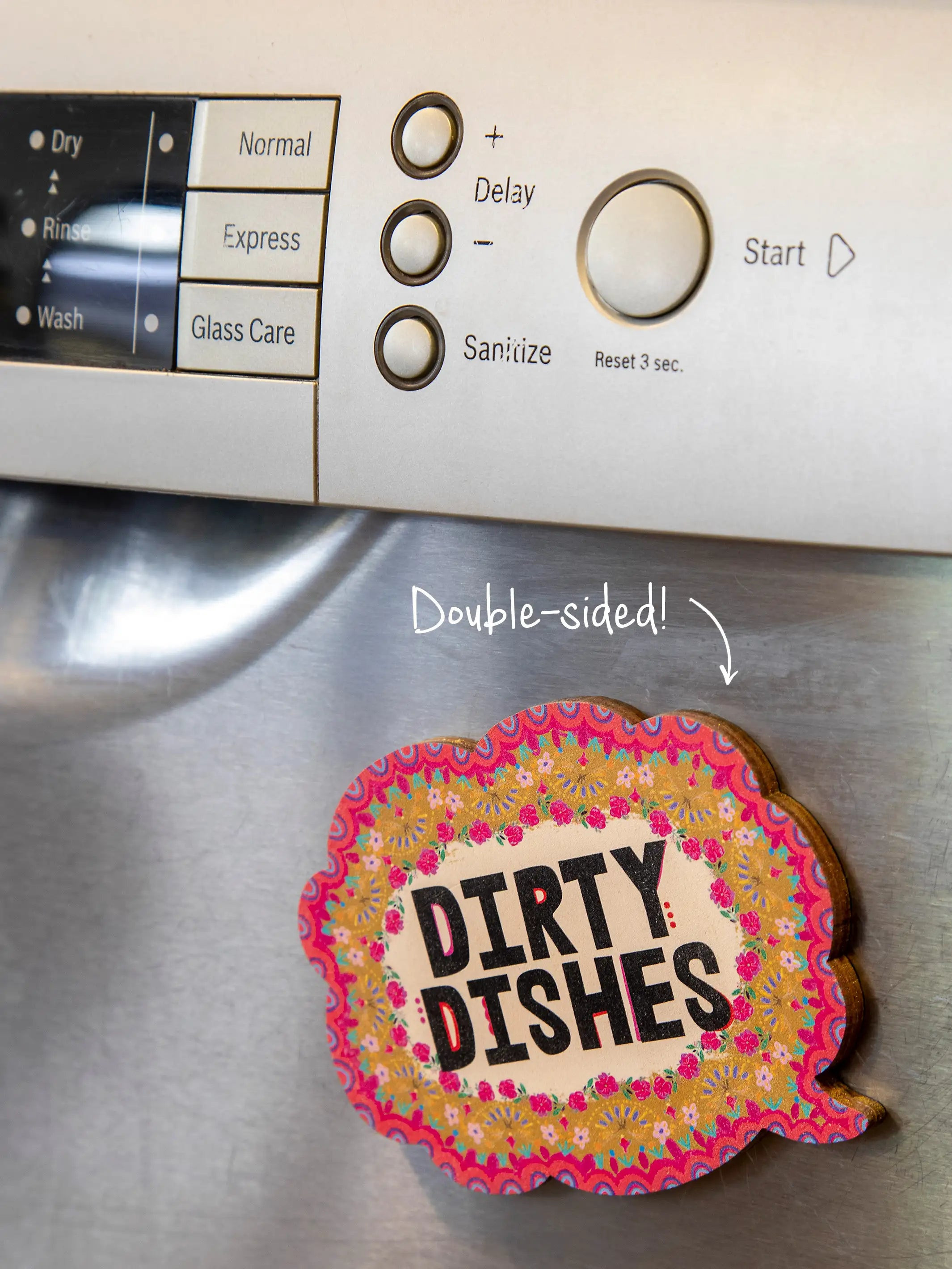 Dishwasher Magnet - Floral Border | Natural Life