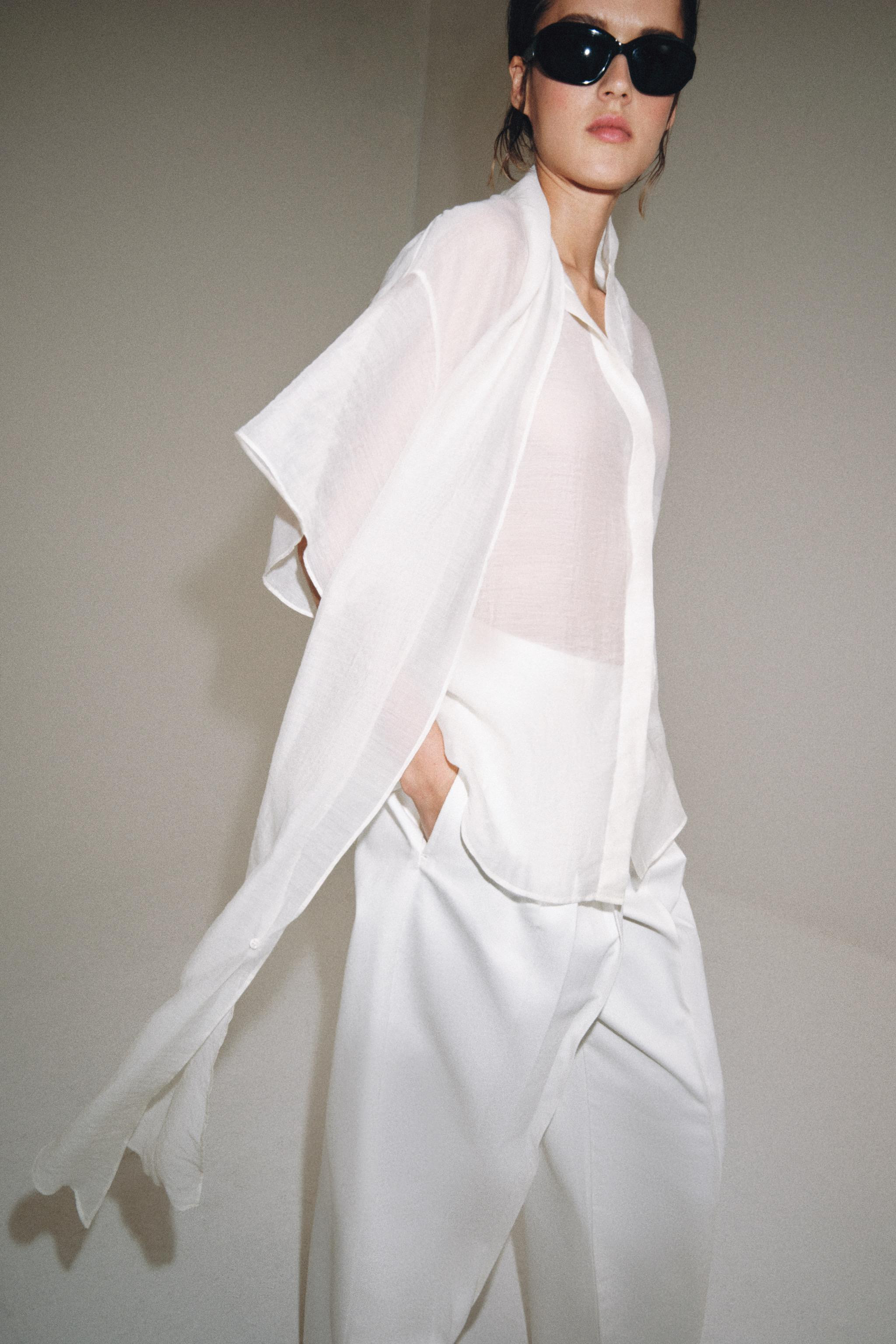 ZW COLLECTION SCARF SHIRT | Zara US