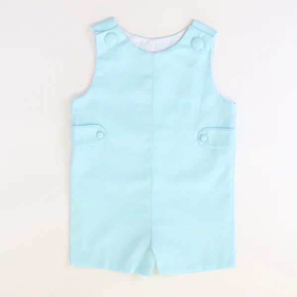 Signature Tab Shortall - Mint Pique | Southern Smocked Co.