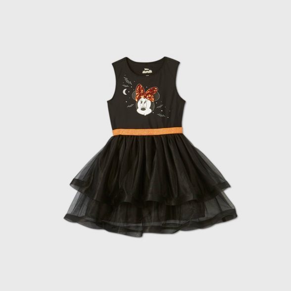 Girls' Disney Minnie Mouse Halloween Dress - Black | Target
