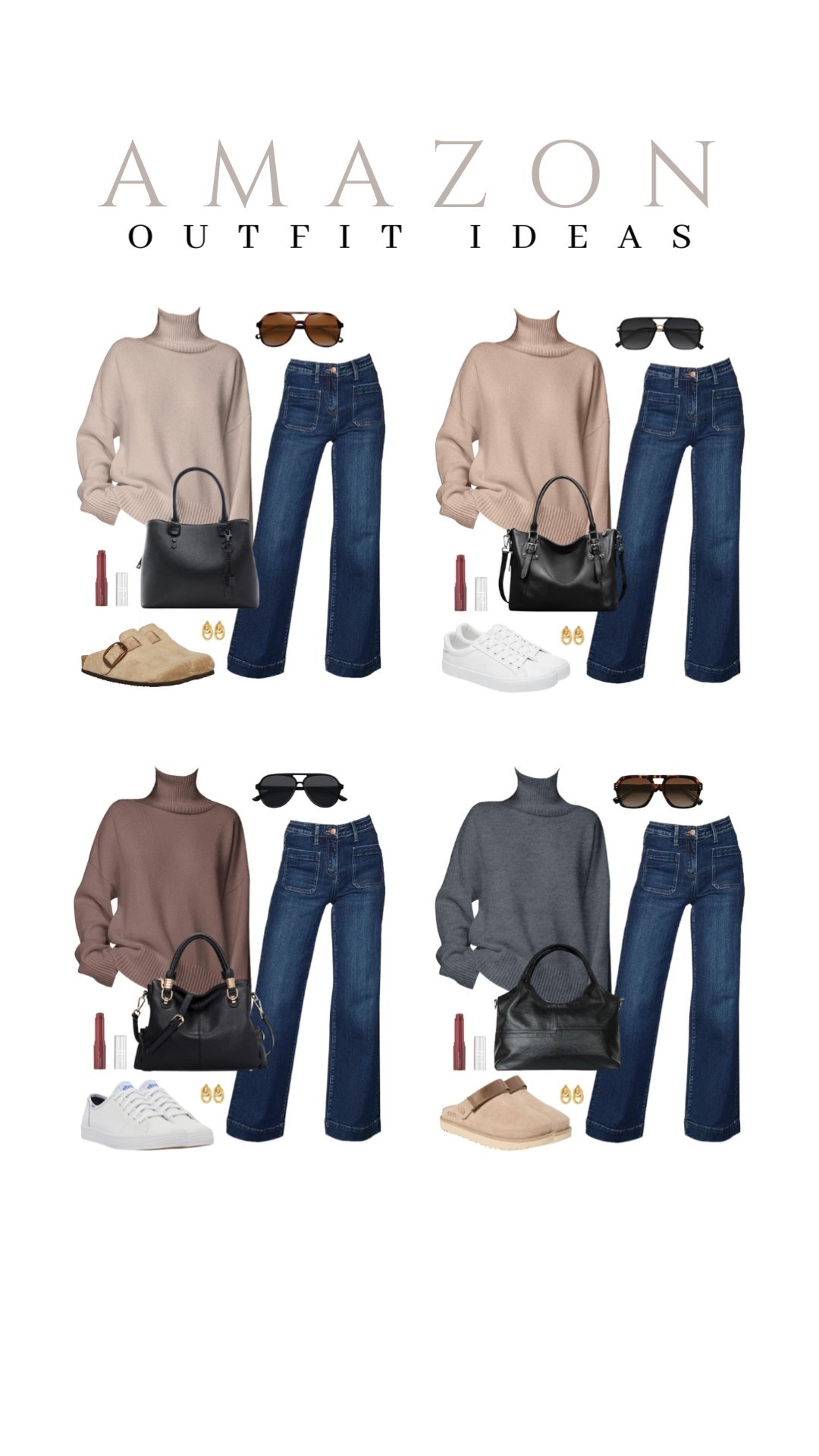 This cozy sweater with wide leg jeans and aviators is my go to for a day out!
leather purse, turtleneck sweaters, white sneakers, casual look, airport outfit, vacation style, winter outfit, makeup must have, beauty favorite, winter outfit, functional bag, amazon fashion, affordable style, winter look

#LTKBeauty #LTKSeasonal #LTKU