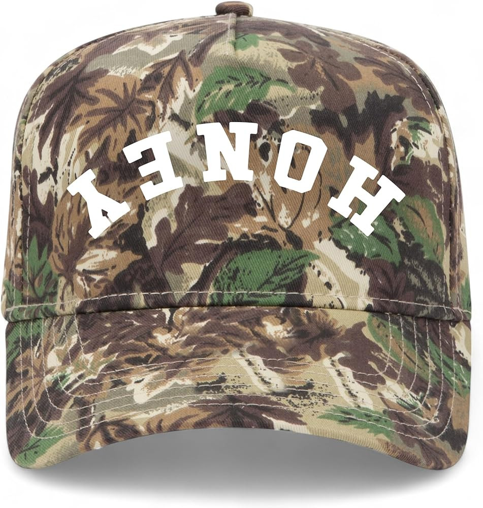 Honey Upside Down Vintage Trucker Hat | Premium Snapback Baseball Hat for Men & Women | Amazon (US)